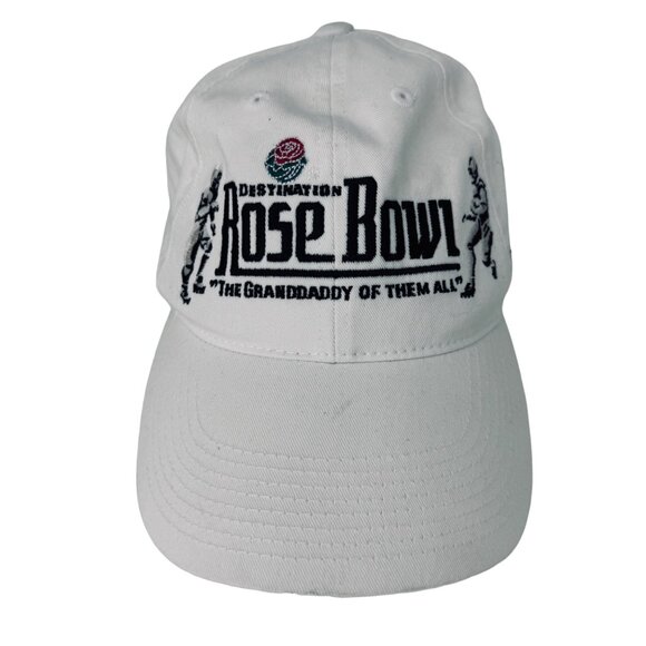 Vintage 1990's Nike Rose Bowl Washington Huskies Adjustable Cap Hat White Cotton - Picture 2 of 9